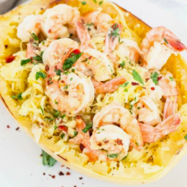 Shrimp Scampi Spaghetti Squash