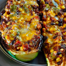 Zucchini Enchilada Boats