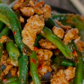 Ground Turkey with Green Beans